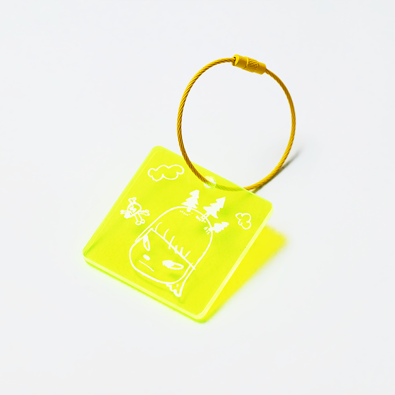 壓克力鑰匙圈 黃